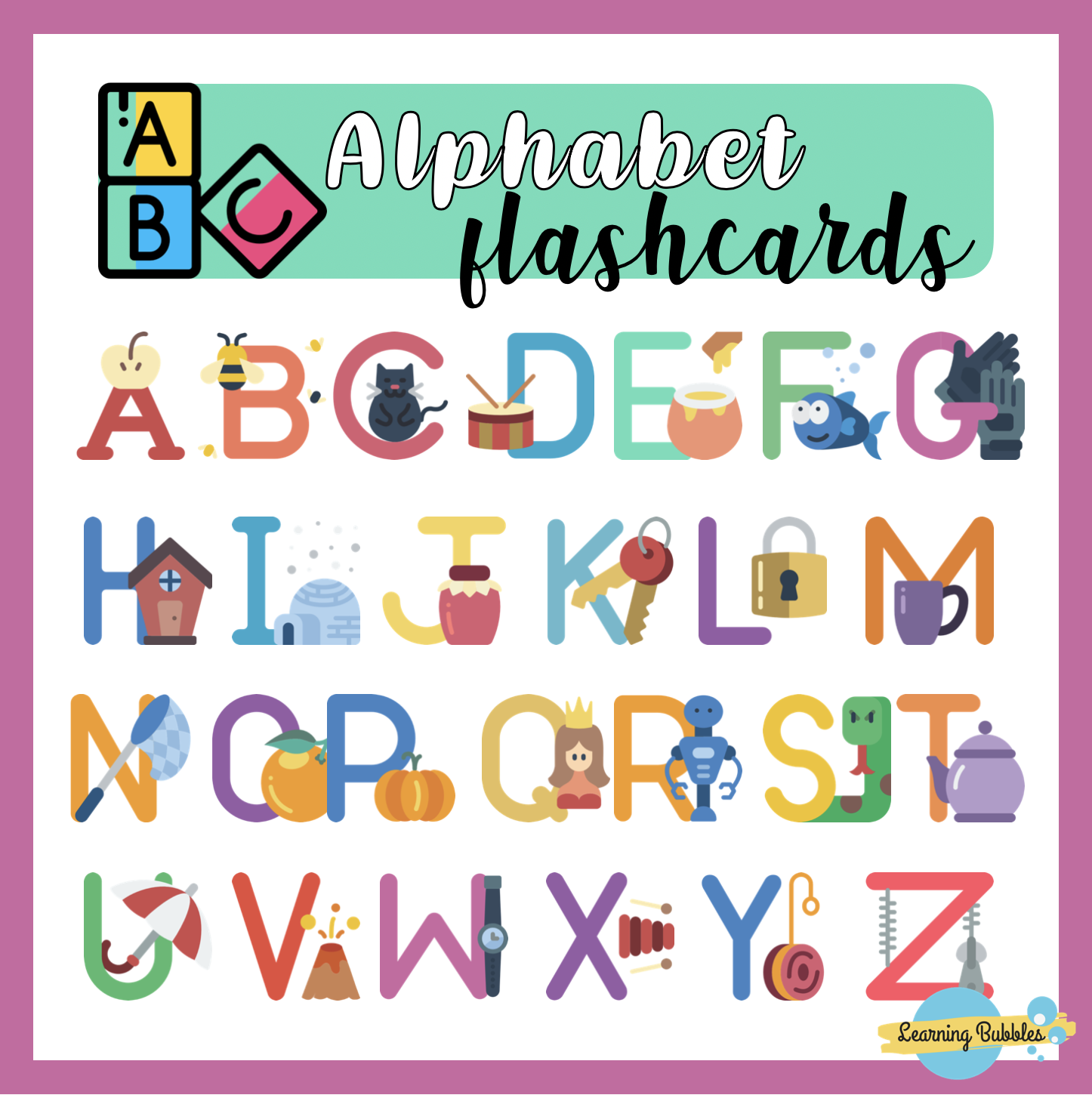 alphabet flashcards