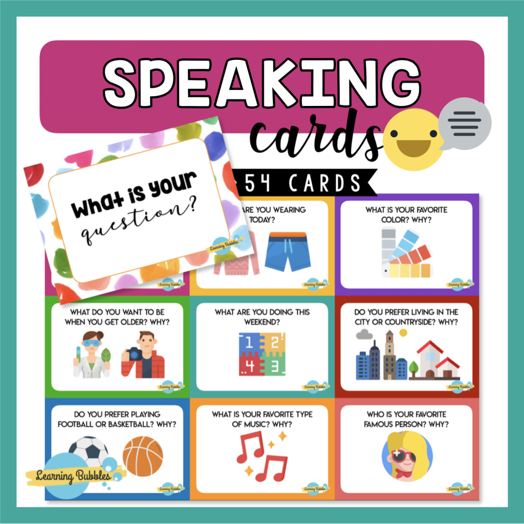 Speaking cards game