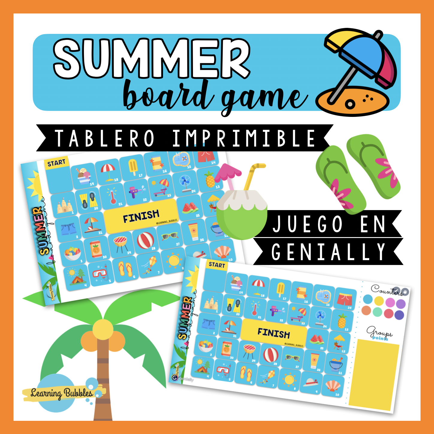 summer board game juego verano