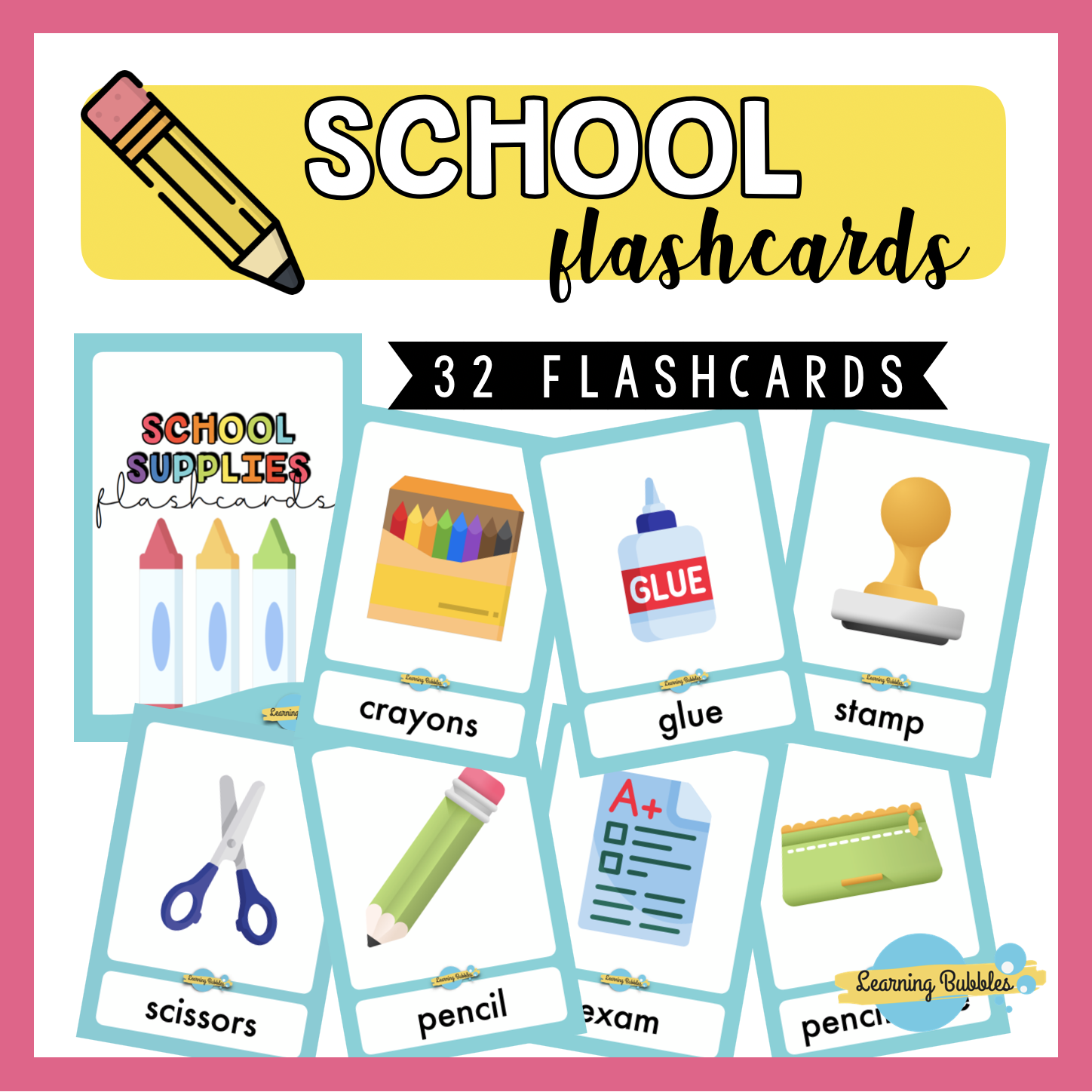 school flashcards