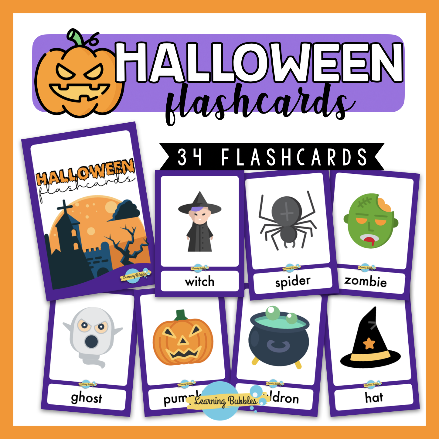 halloween flashcards
