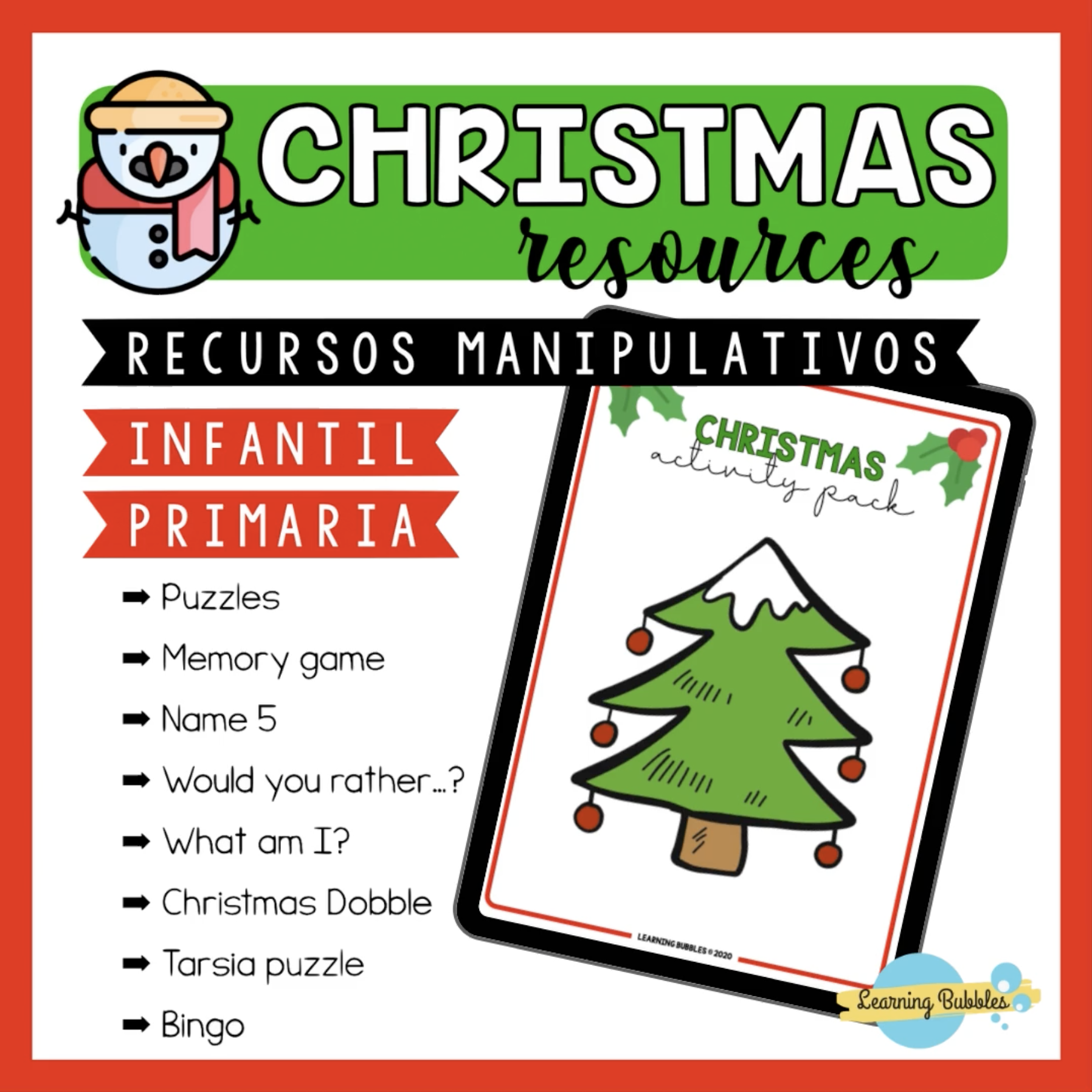 christmas resources activities
