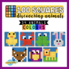 100 squares animals