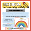rainbow words