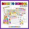 Back to school activities [PACK]