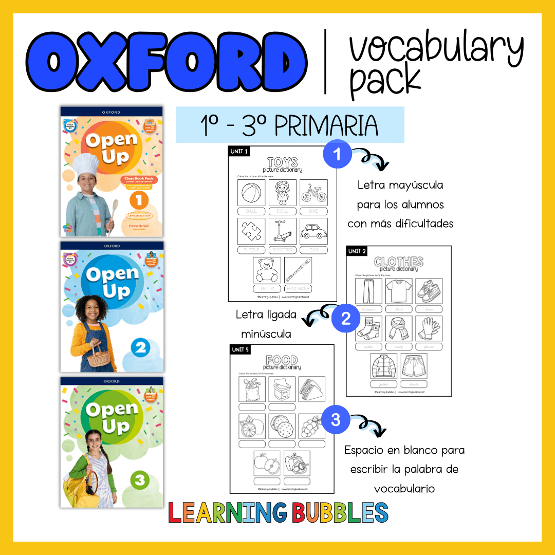 Oxford Open Up vocabulary