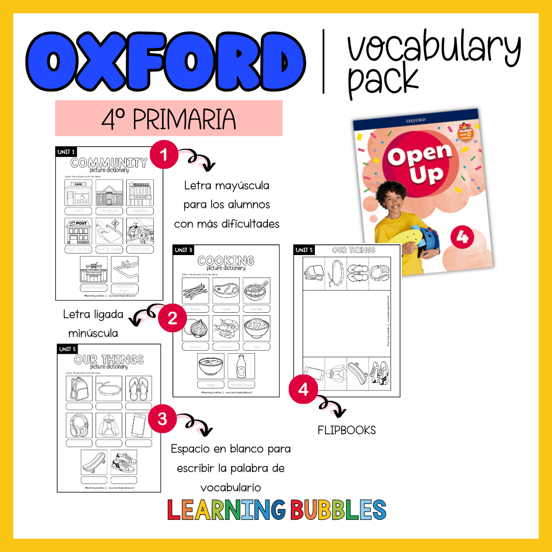 Oxford Open Up vocabulary
