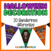 halloween bunting to color